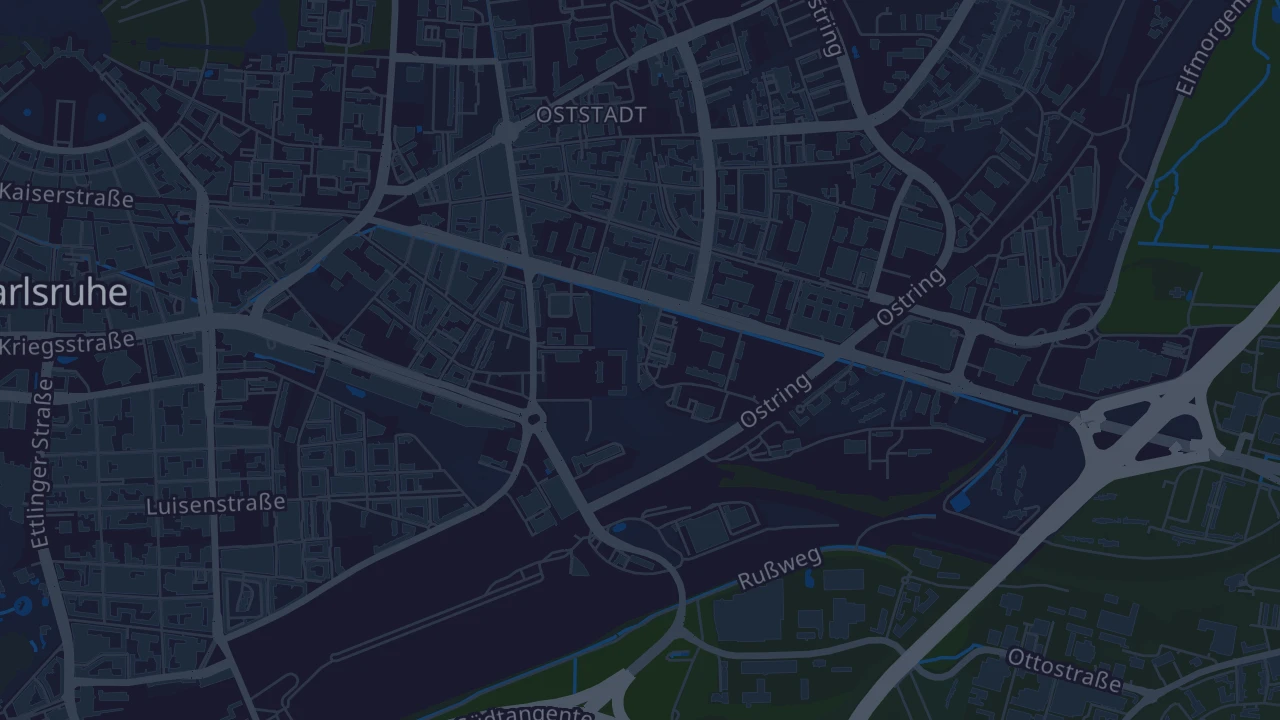 Karte von Karlsruhe