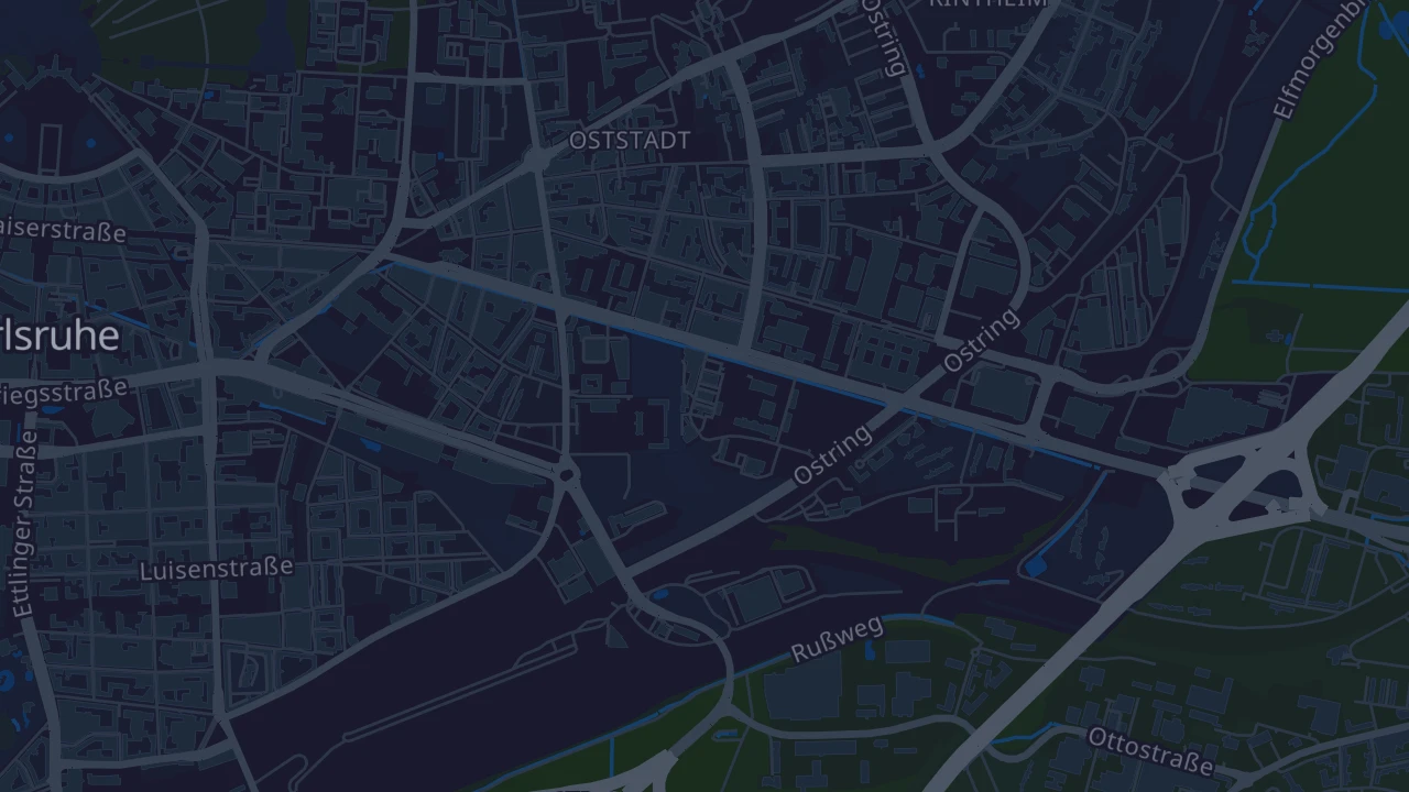 Karte von Karlsruhe