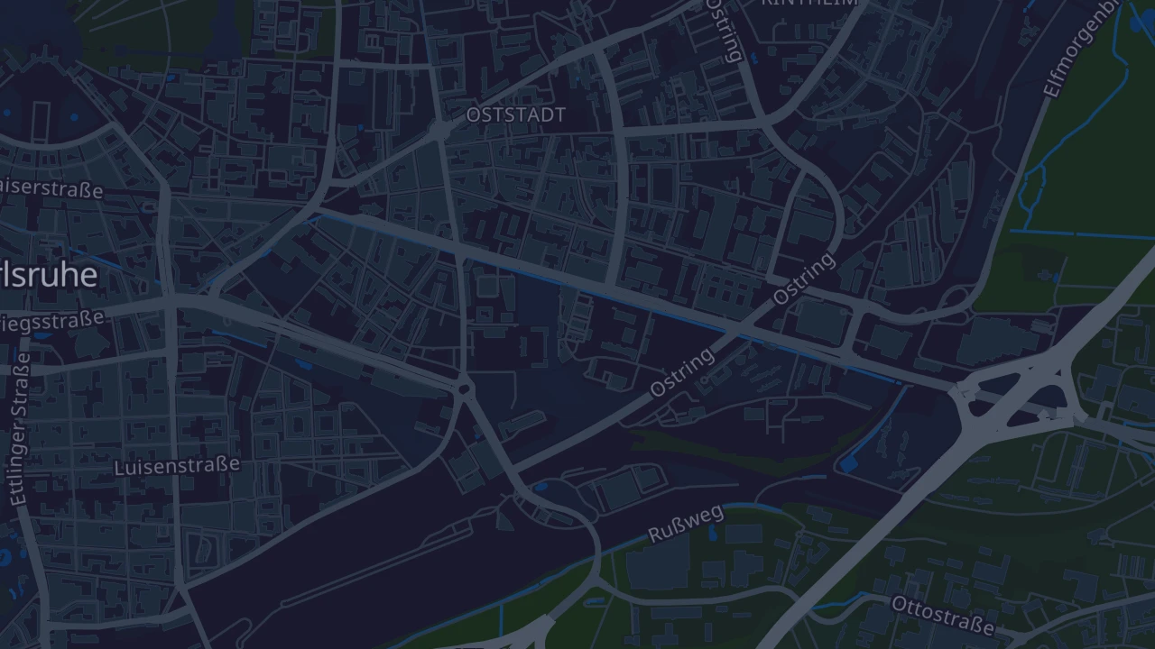 Karte von Karlsruhe