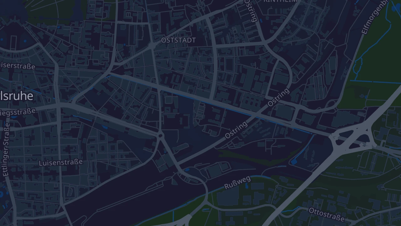 Karte von Karlsruhe