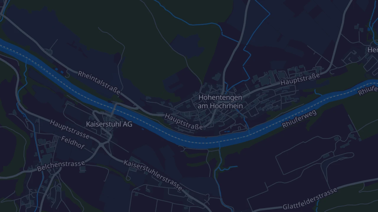 Karte von Hohentengen am Hochrhein