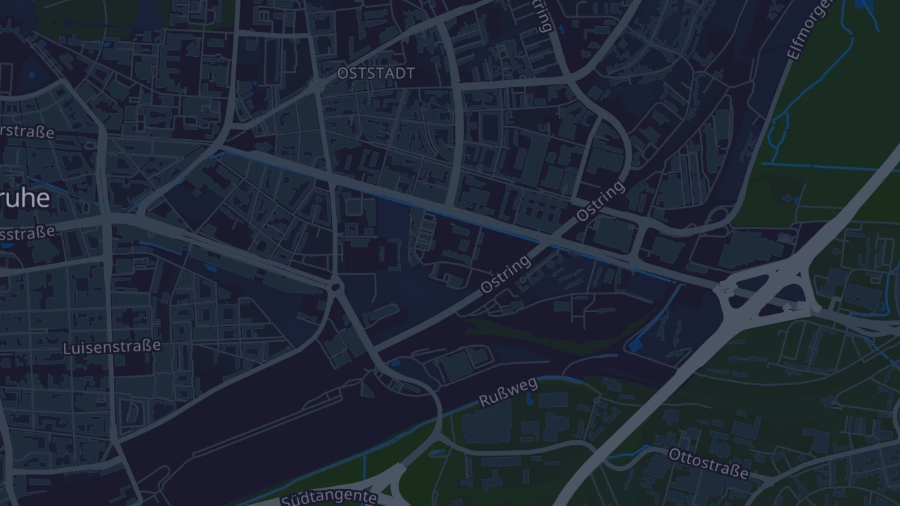 Karte von Karlsruhe