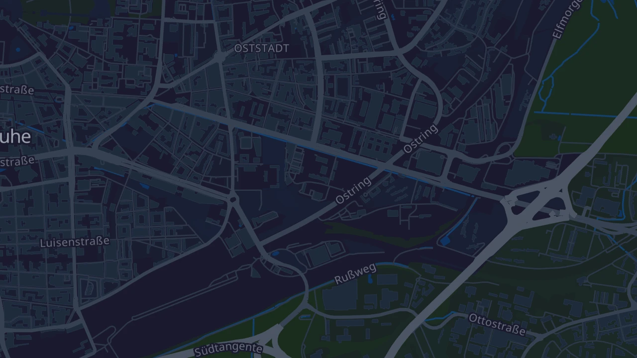 Karte von Karlsruhe