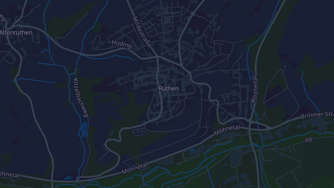 Karte von Rüthen