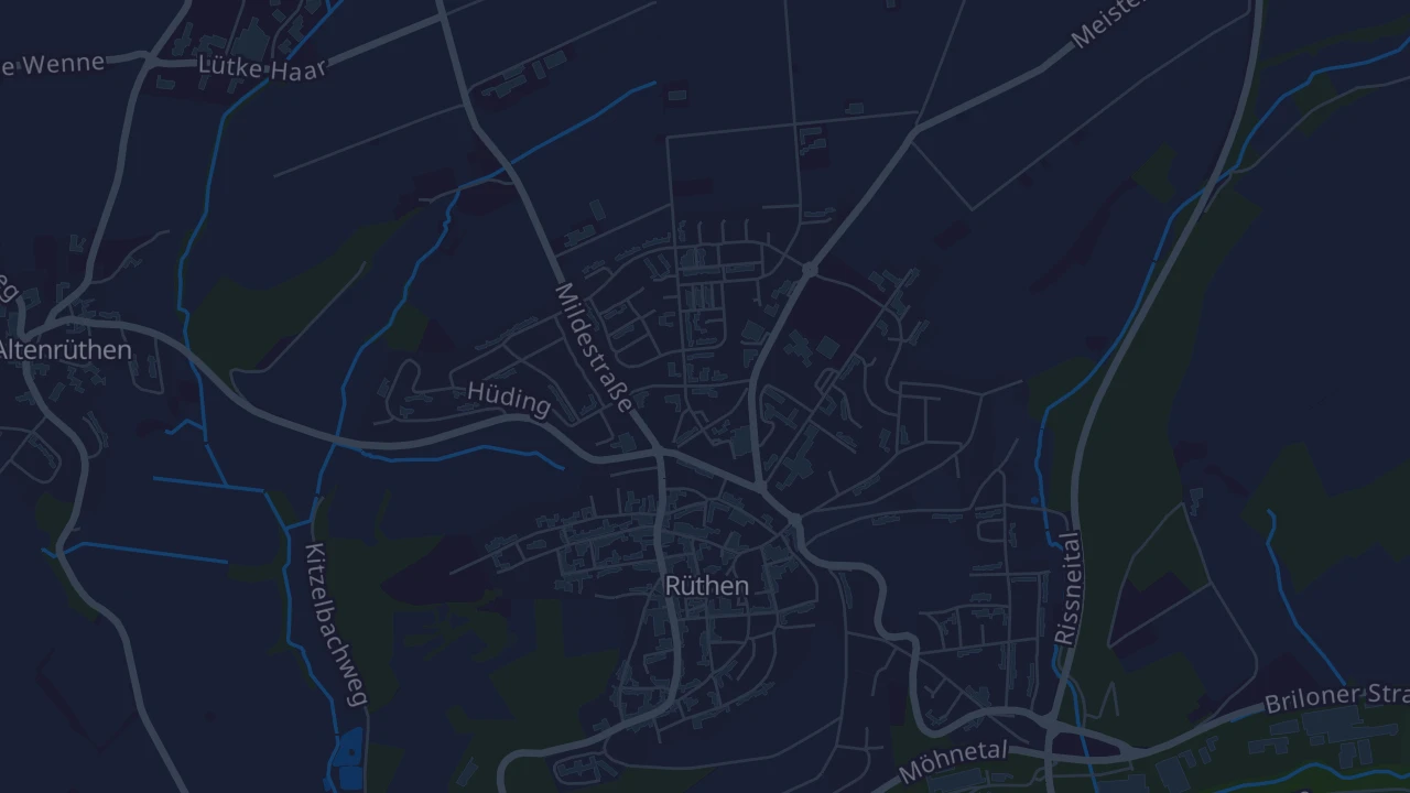 Karte von Rüthen