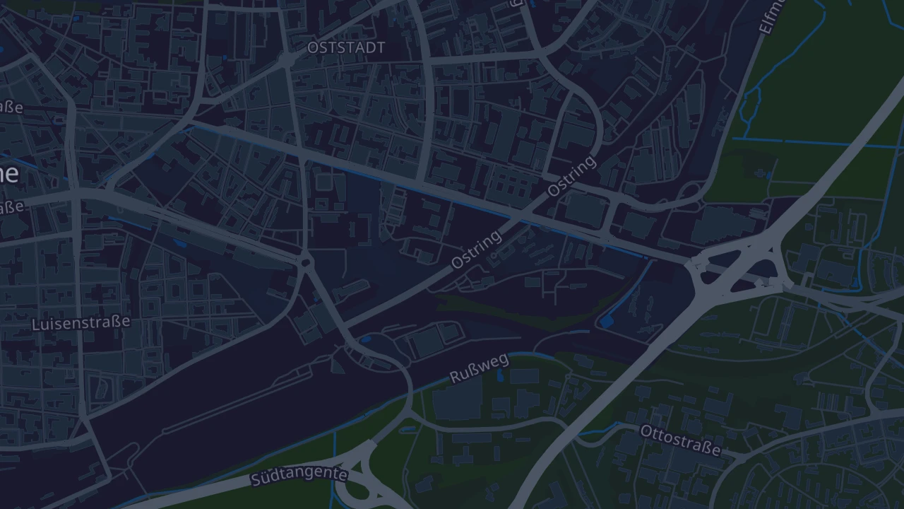 Karte von Karlsruhe