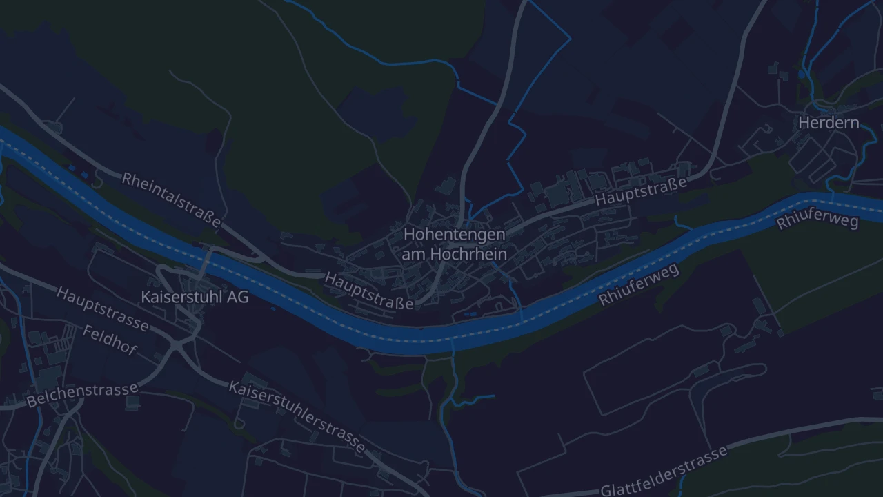 Karte von Hohentengen am Hochrhein