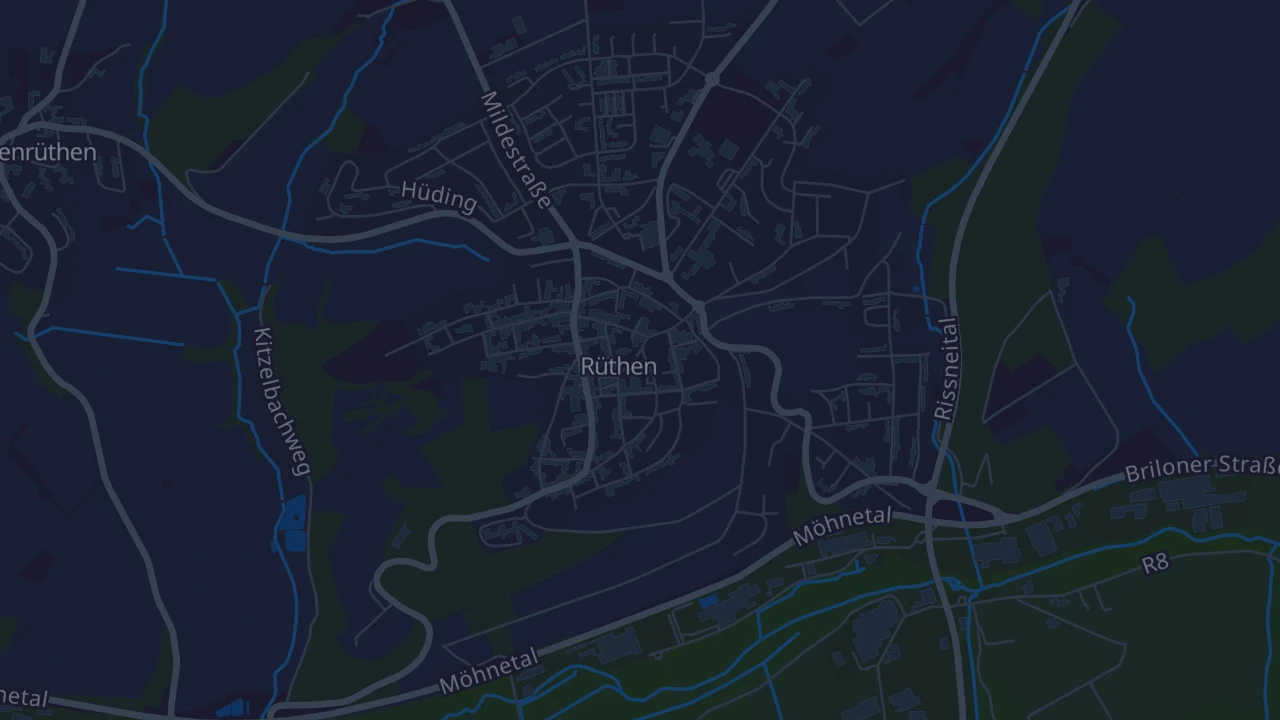 Karte von Rüthen