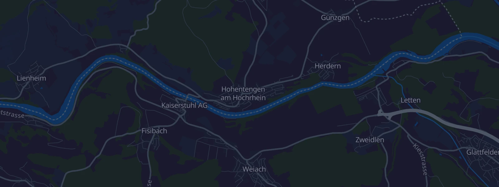 Karte von Hohentengen am Hochrhein