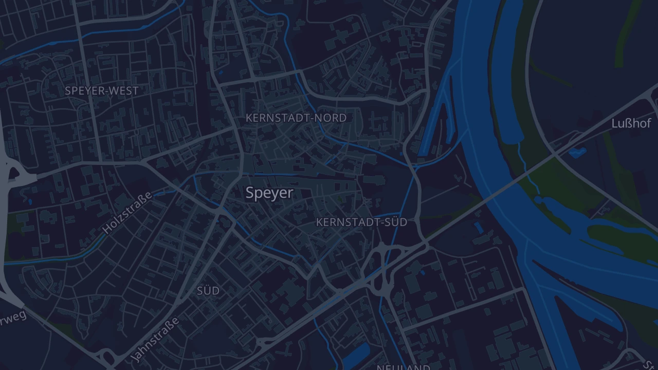 Karte von Speyer/Rhein