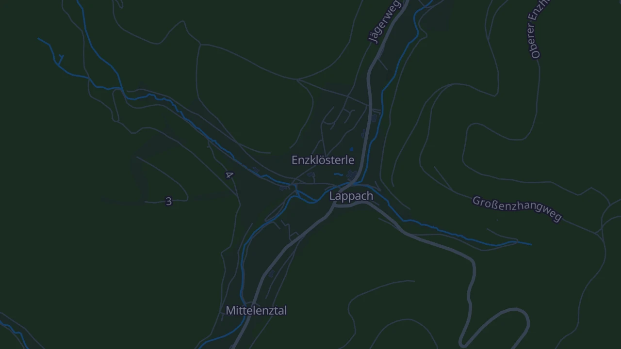 Karte von Enzklösterle