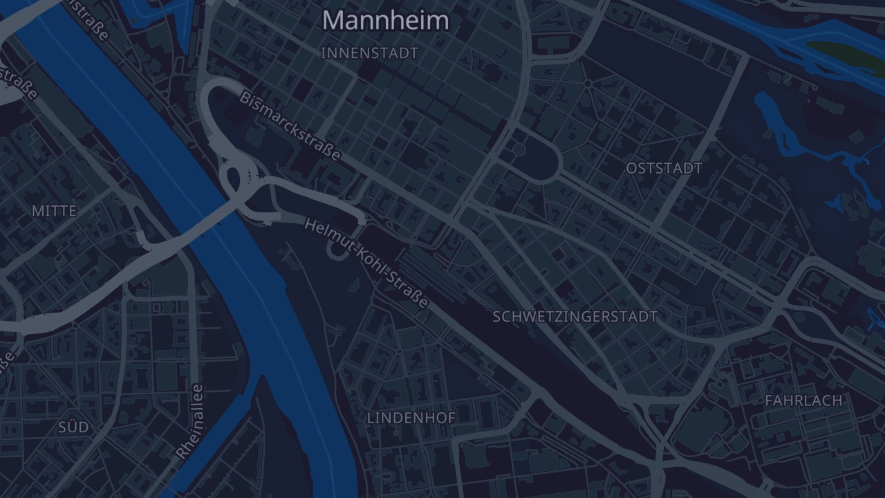 Karte von Mannheim