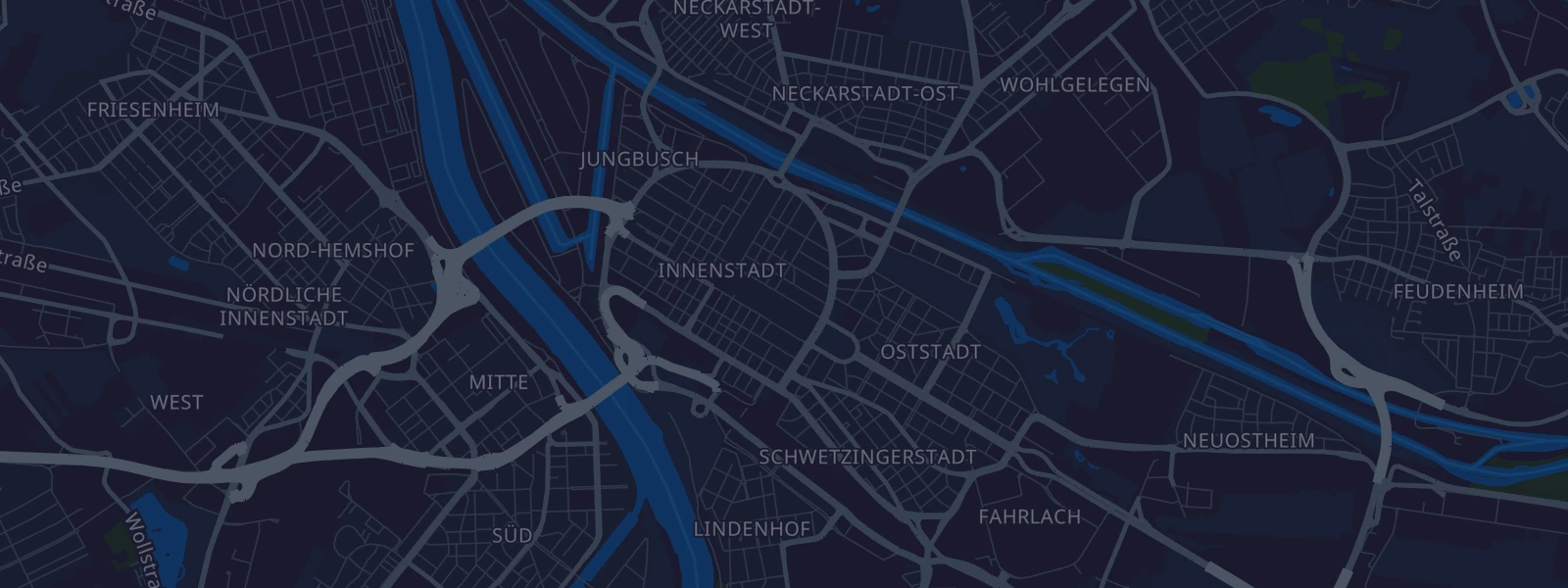 Karte von Mannheim