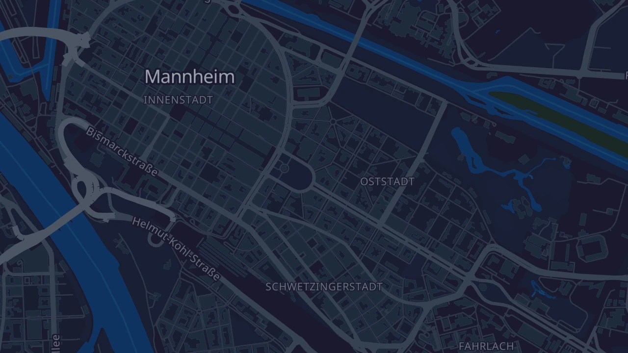 Karte von Mannheim
