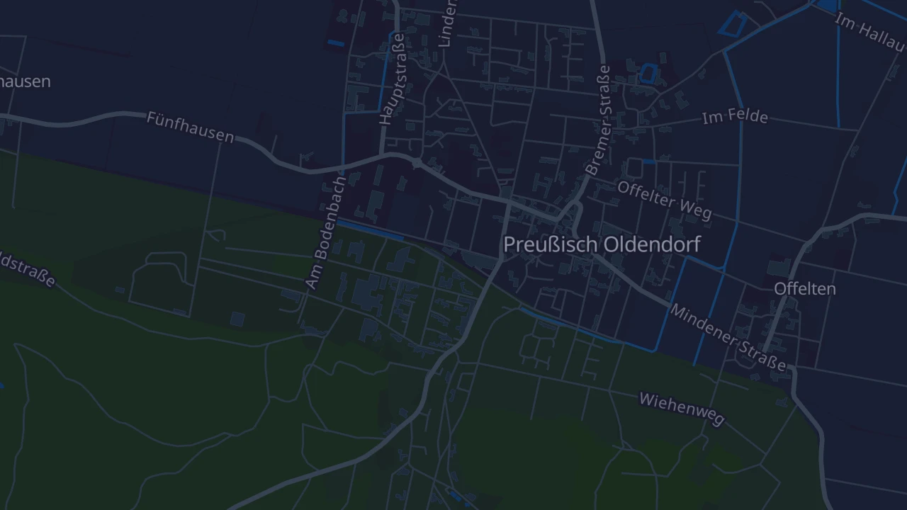 Karte von Preußisch Oldendorf