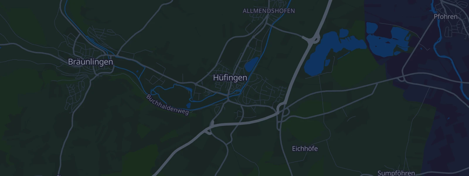 Karte von Hüfingen