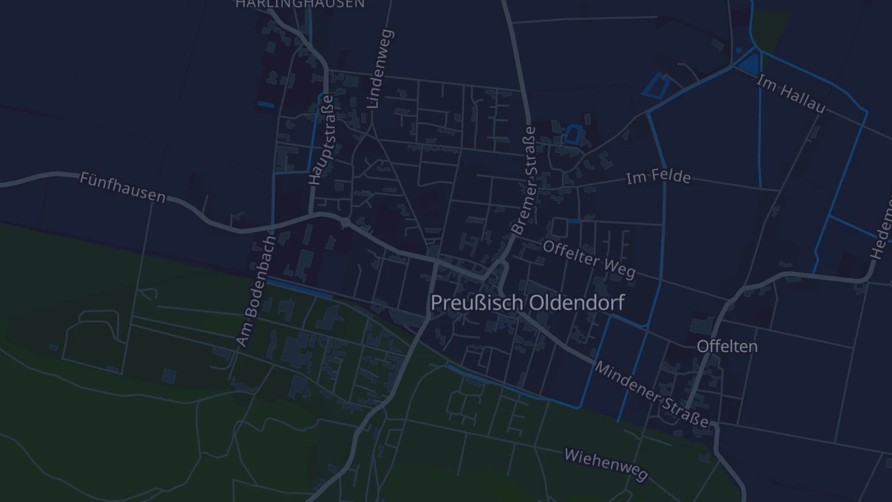 Karte von Preußisch Oldendorf