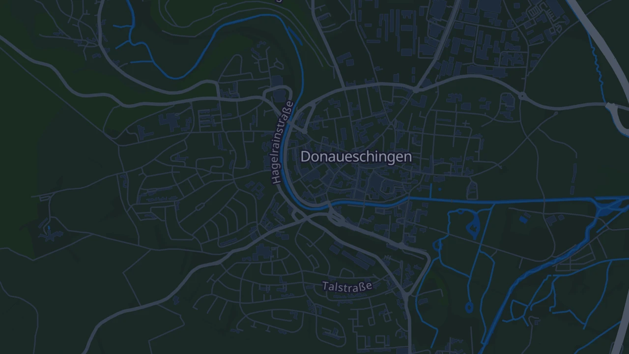 Karte von Donaueschingen