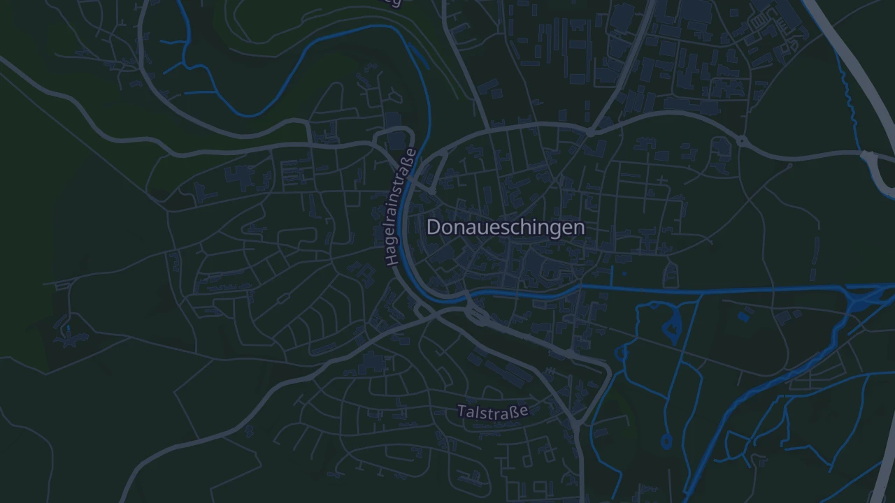 Karte von Donaueschingen