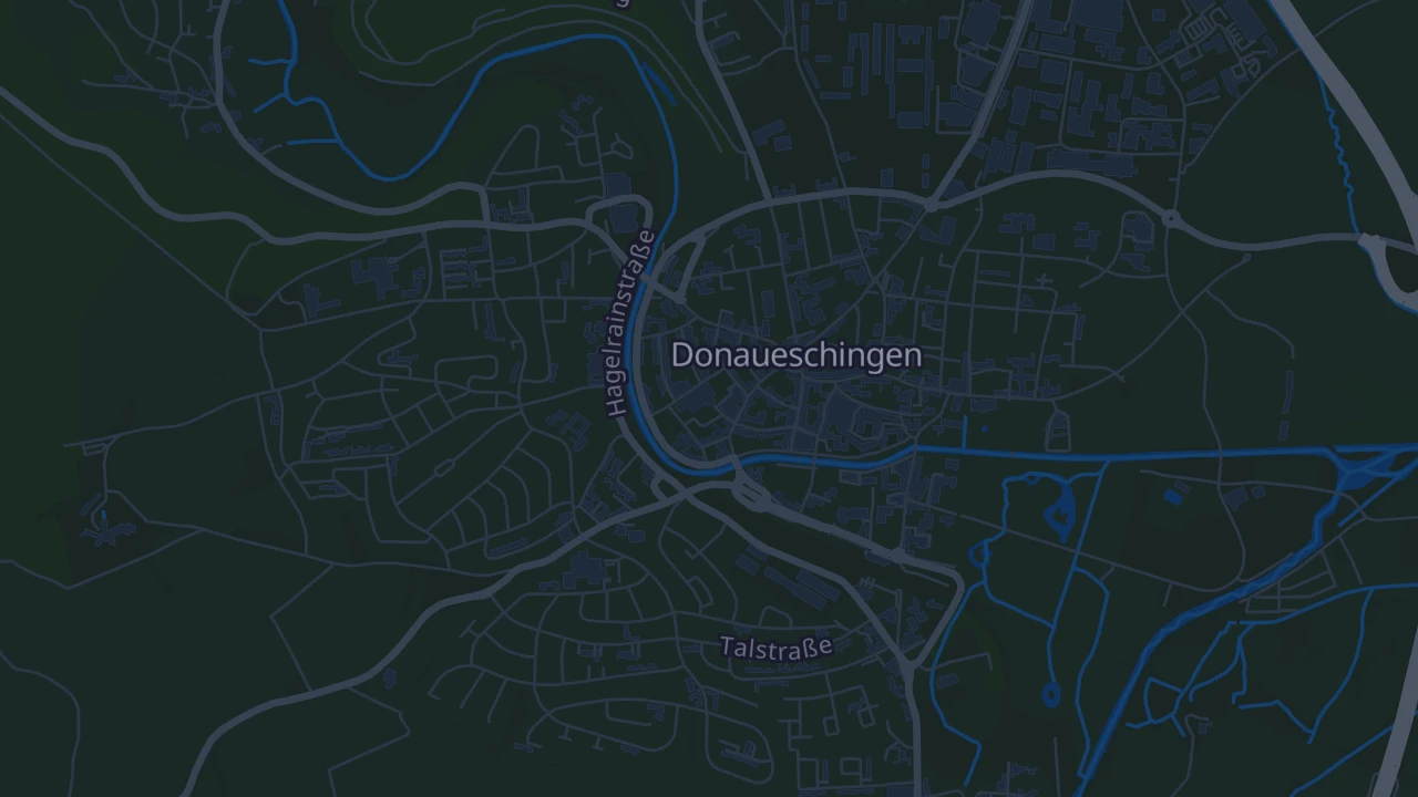 Karte von Donaueschingen