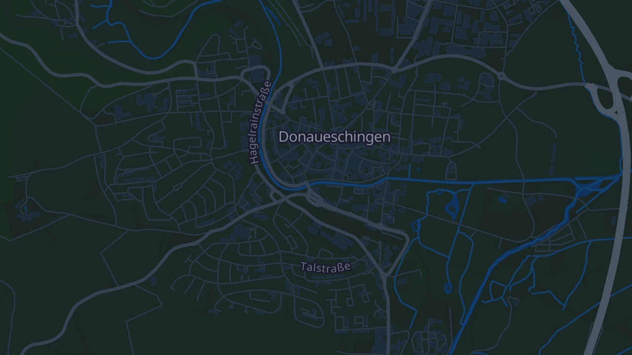 Karte von Donaueschingen