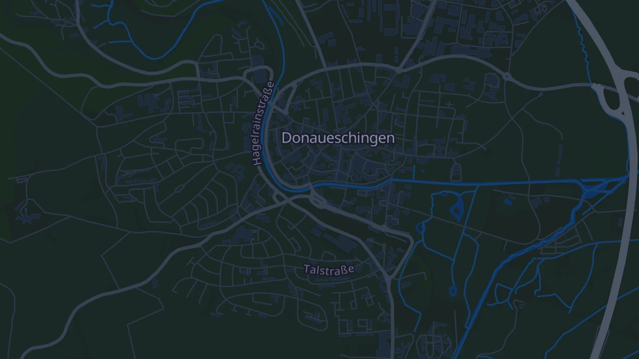 Karte von Donaueschingen