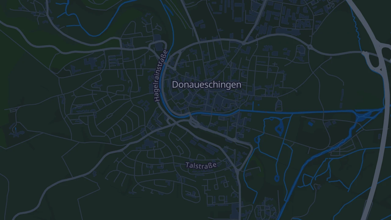 Karte von Donaueschingen