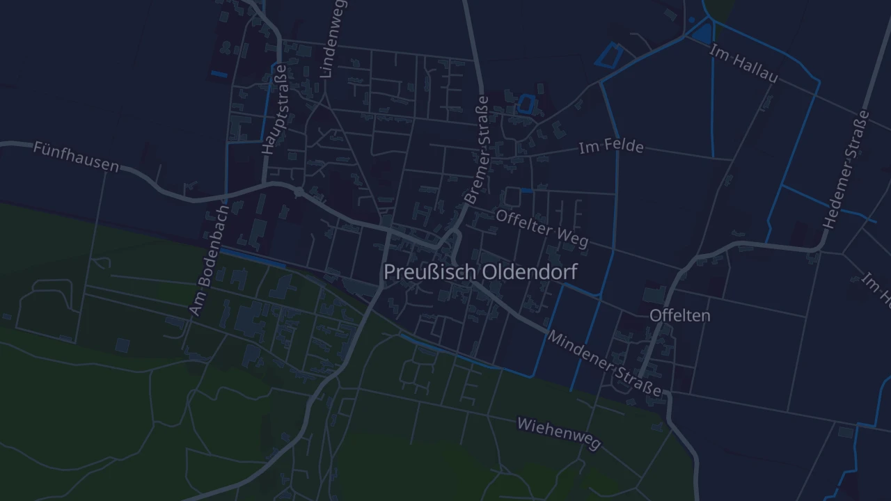 Karte von Preußisch Oldendorf