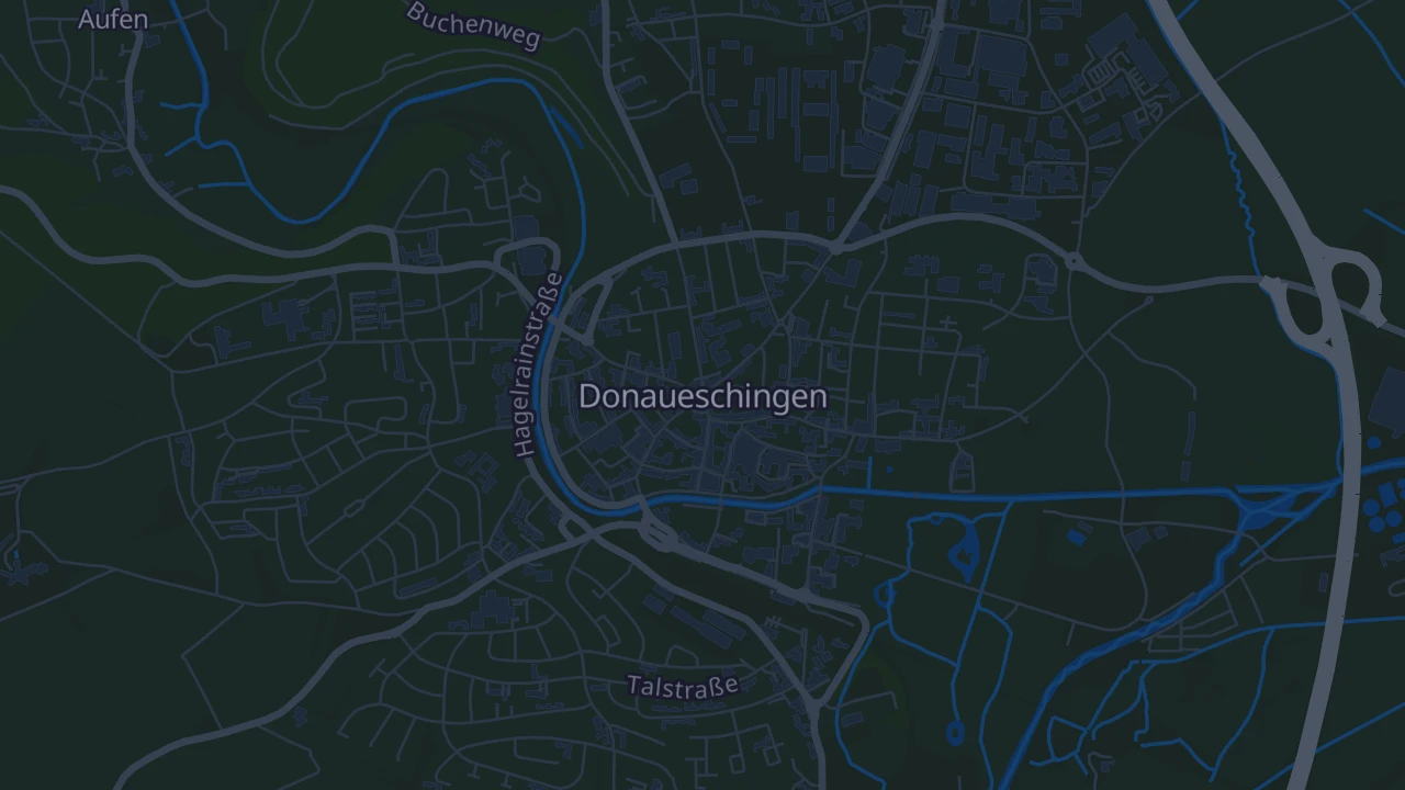 Karte von Donaueschingen