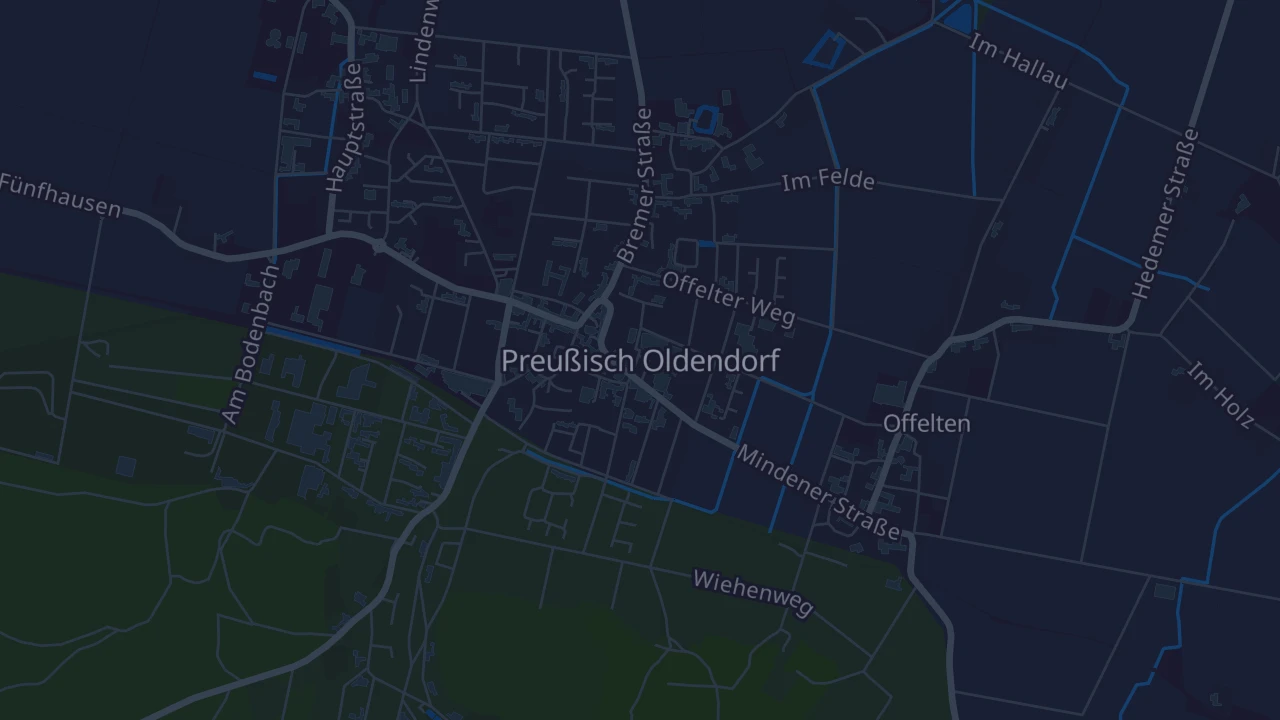 Karte von Preußisch Oldendorf