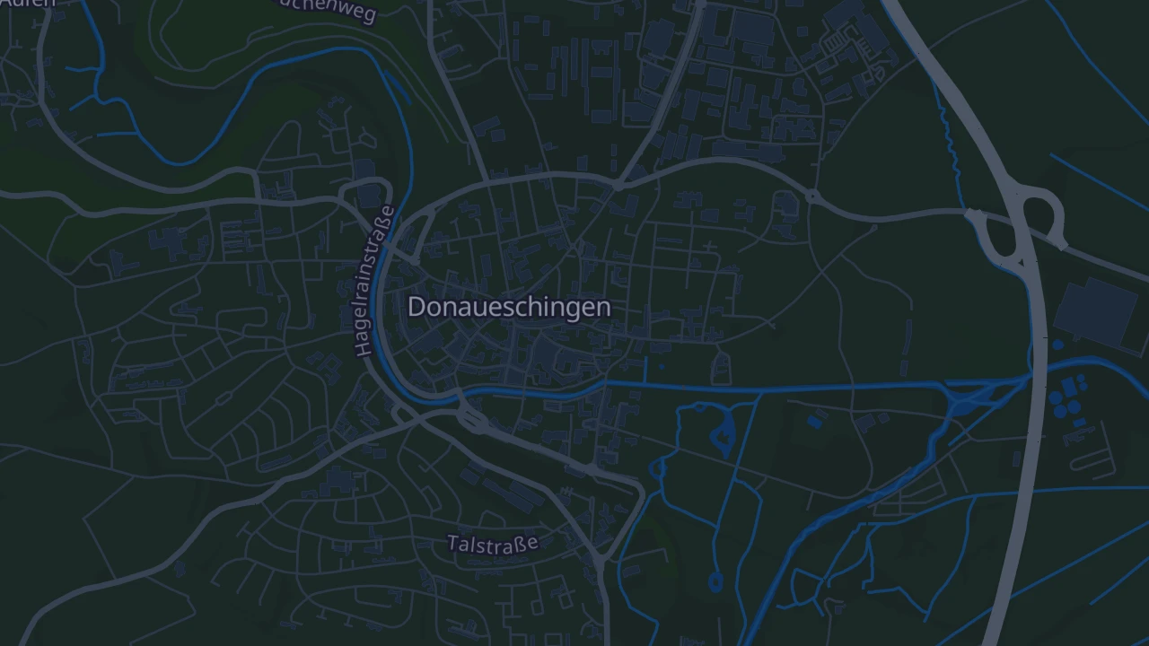 Karte von Donaueschingen