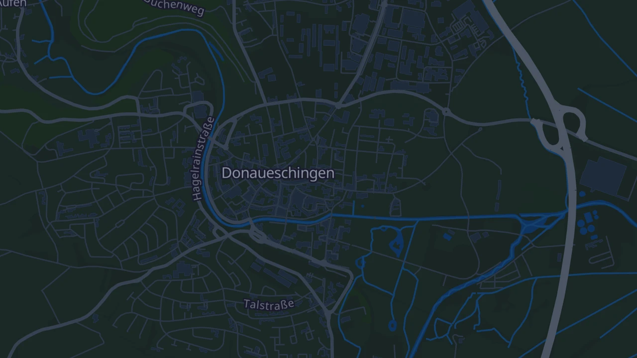 Karte von Donaueschingen