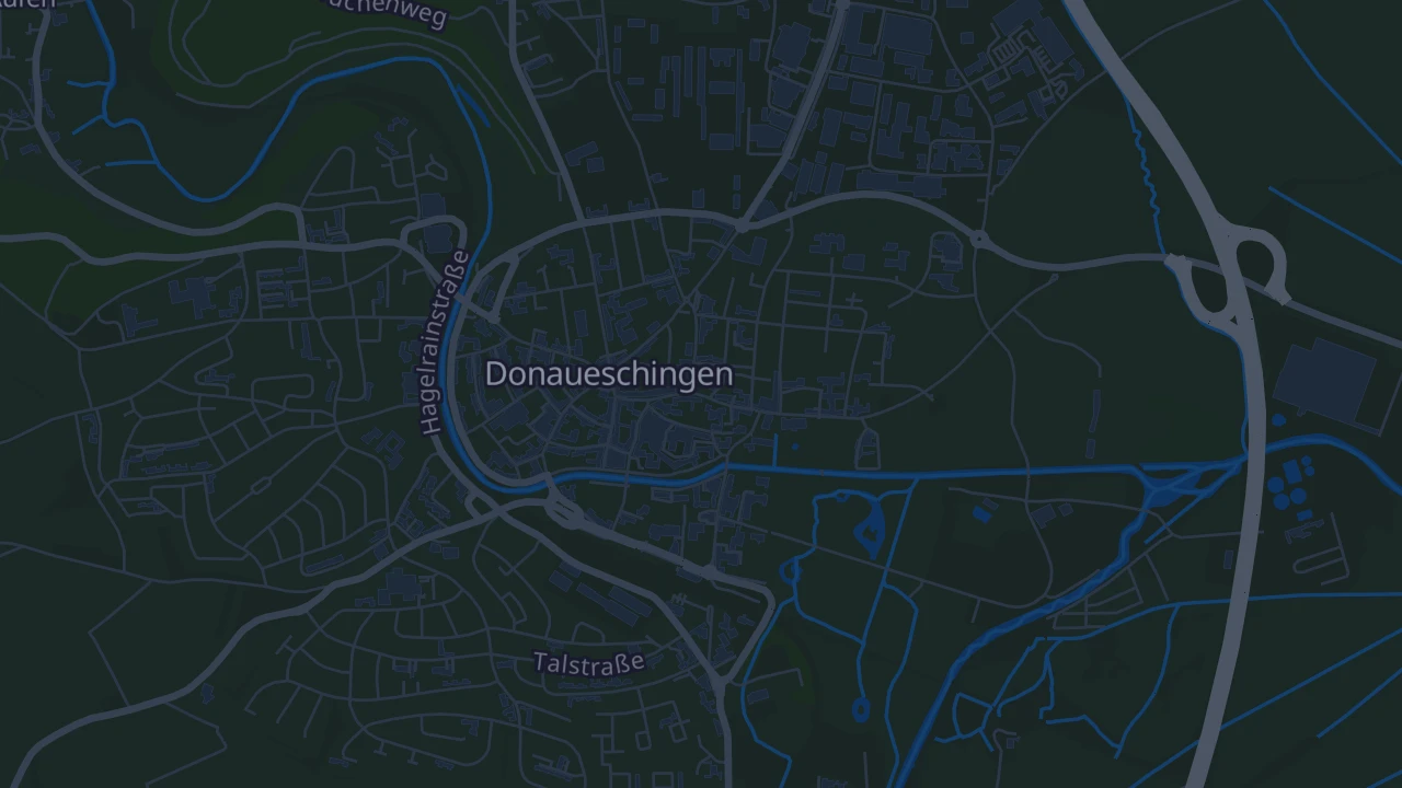 Karte von Donaueschingen