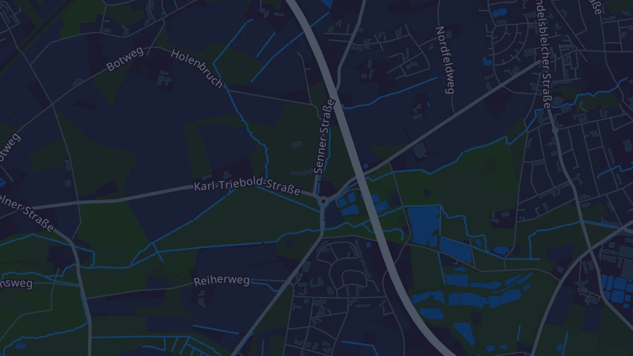 Karte von Bielefeld