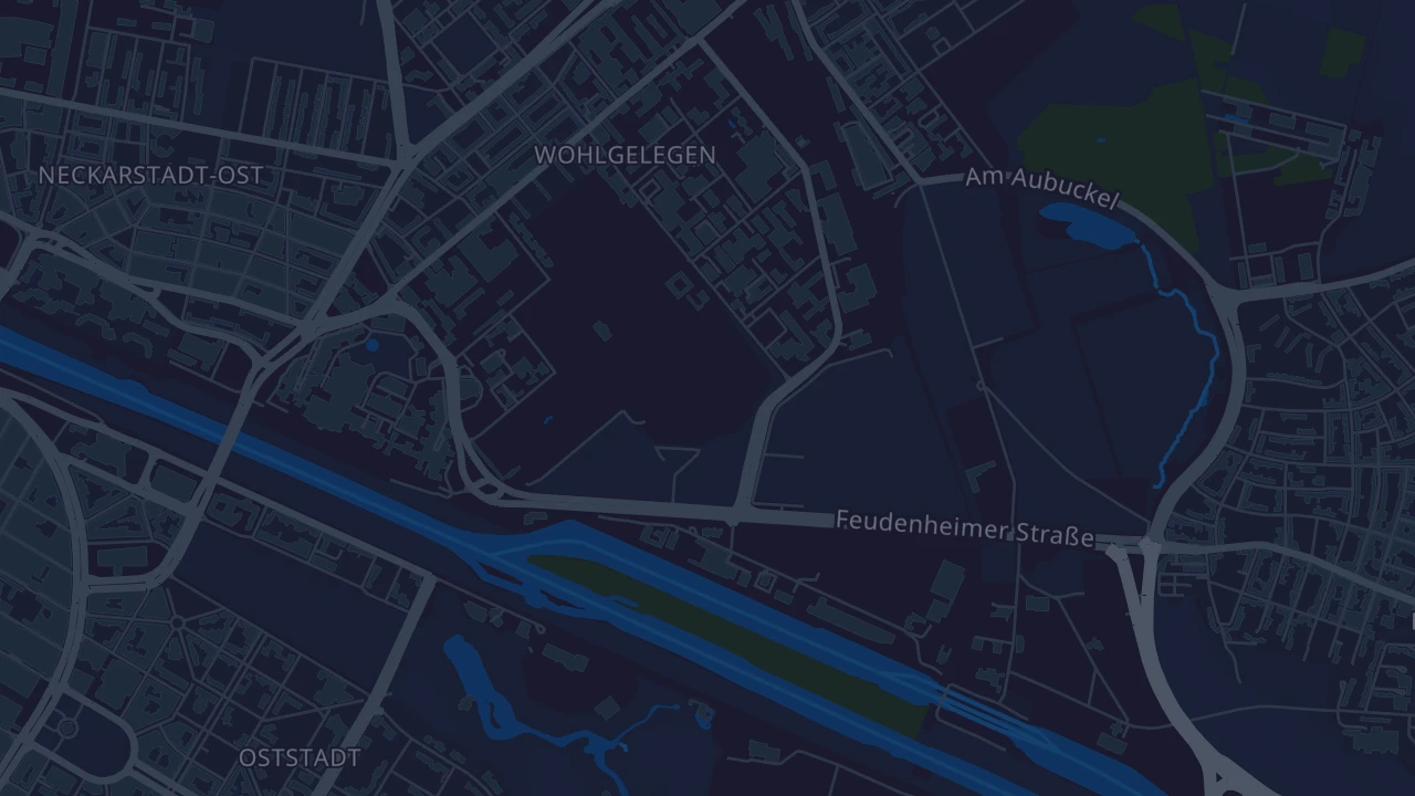 Karte von Mannheim