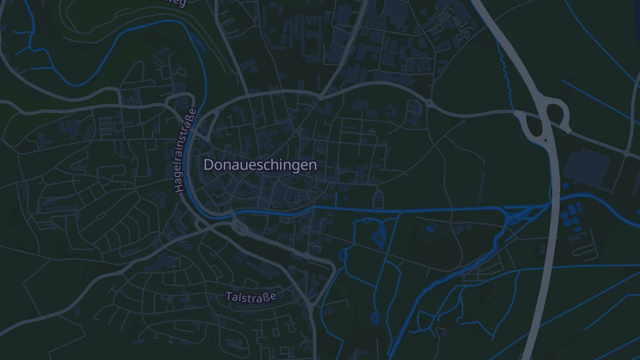Karte von Donaueschingen