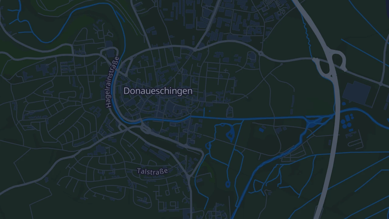 Karte von Donaueschingen