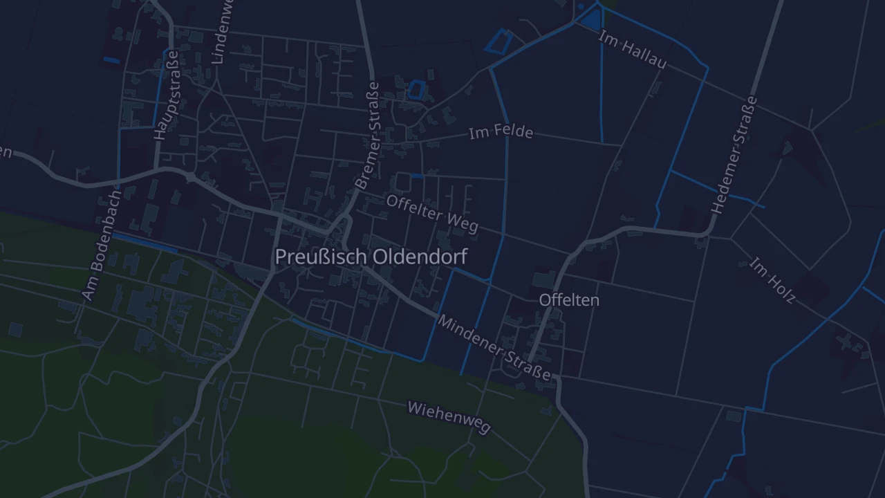 Karte von Preußisch Oldendorf