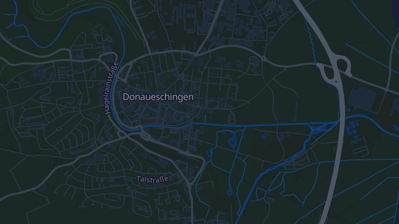 Karte von Donaueschingen