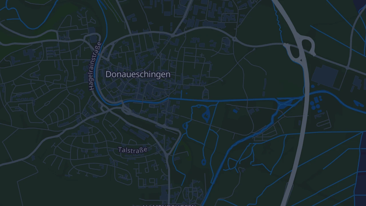 Karte von Donaueschingen