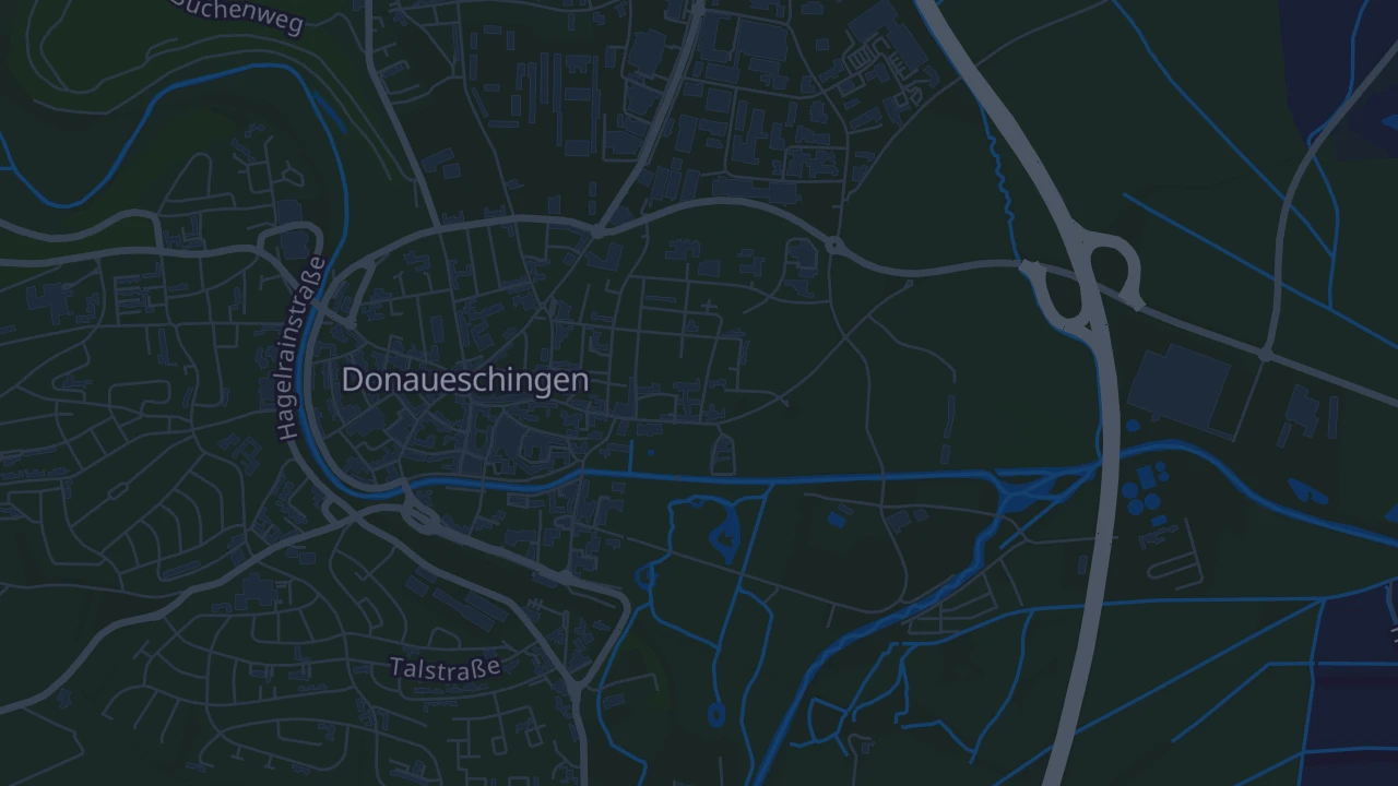 Karte von Donaueschingen