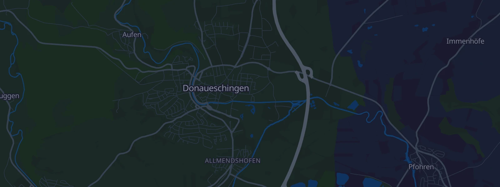 Karte von Donaueschingen