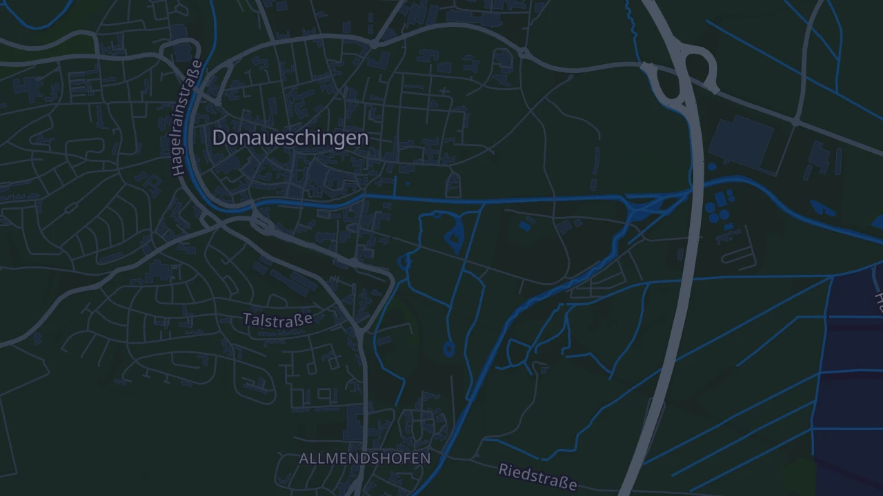 Karte von Donaueschingen