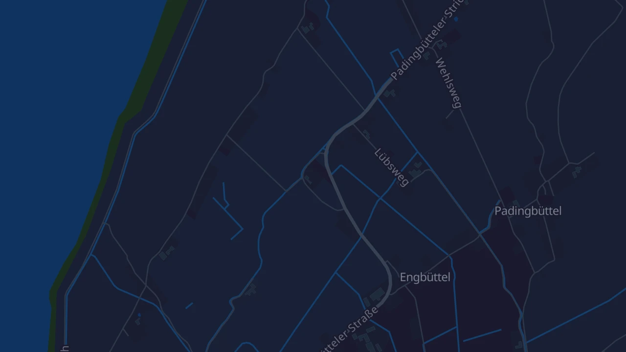 Karte von Wurster Nordseeküste
