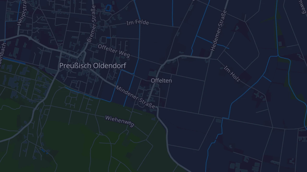 Karte von Preußisch Oldendorf