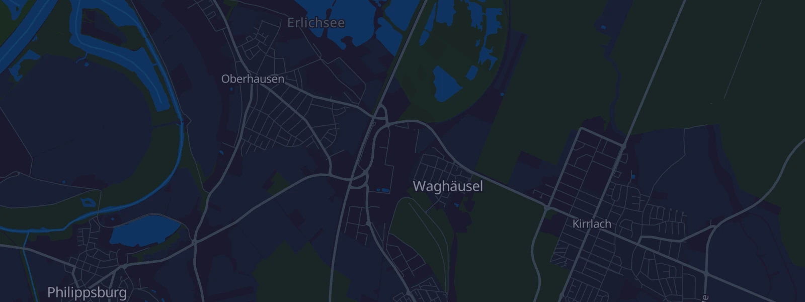 Karte von Waghäusel