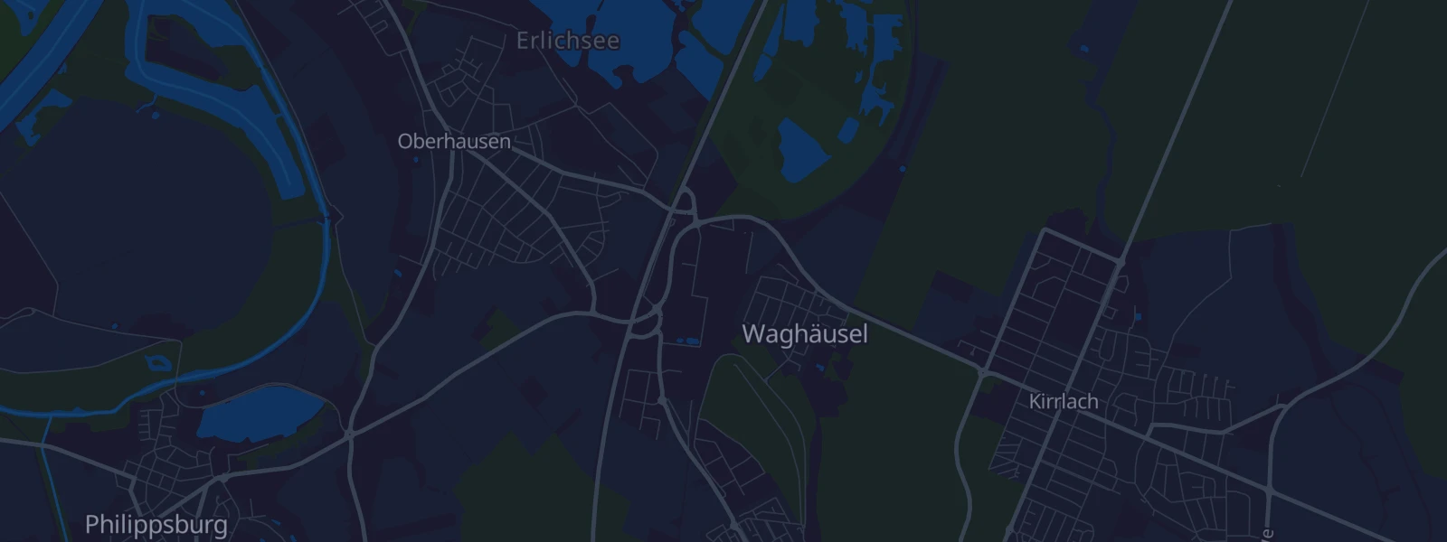 Karte von Waghäusel