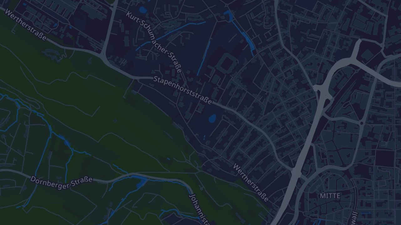Karte von Bielefeld