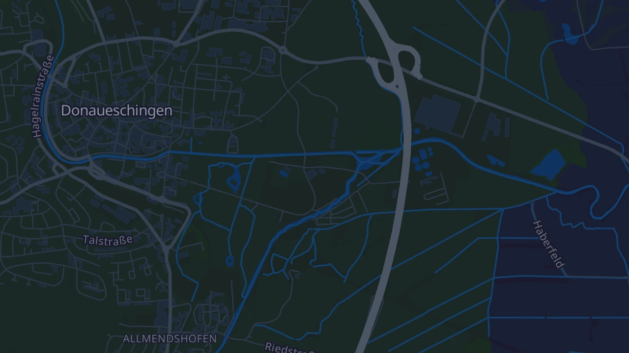 Karte von Donaueschingen