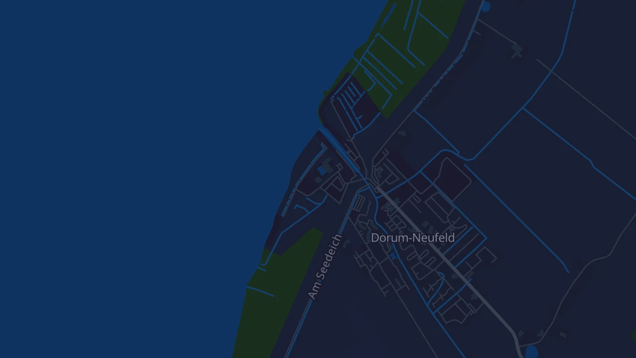 Karte von Wurster Nordseeküste